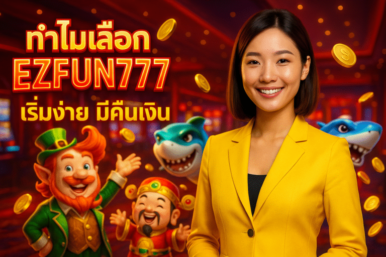 ทำไมเลือก EZFUN777 – เริ่มง่าย มีคืนเงิน